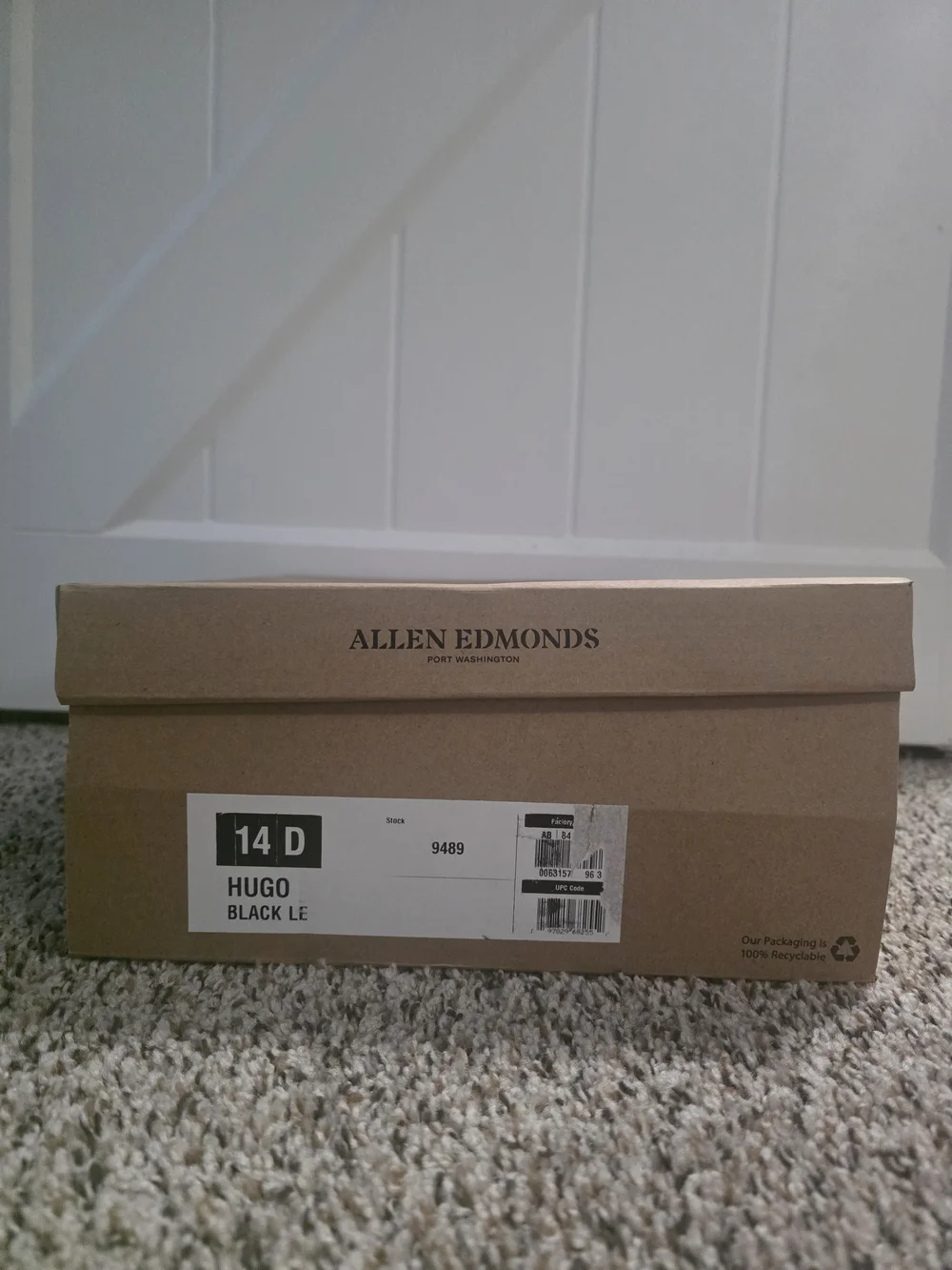 Men's Allen Edmonds Black Leather Lace-Up Boots